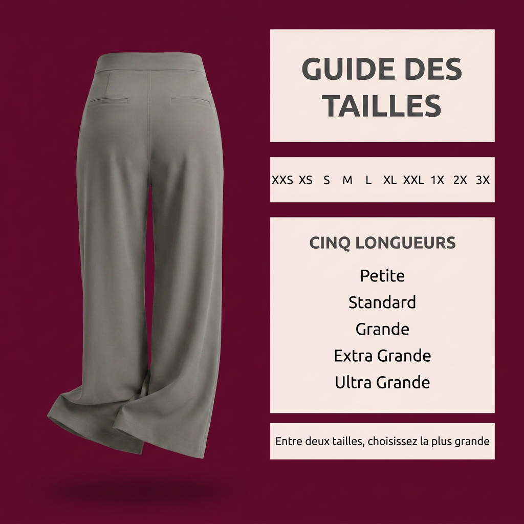 Hanara™ | Pantalon de tailleur taille haute — infroissable, élasticité 4 sens