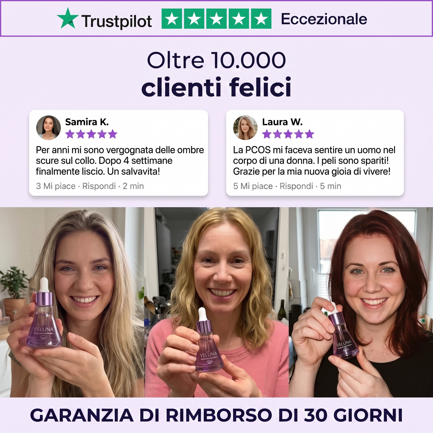 Viareline™ | Siero vegetale stop-ricrescita, dopo ogni epilazione