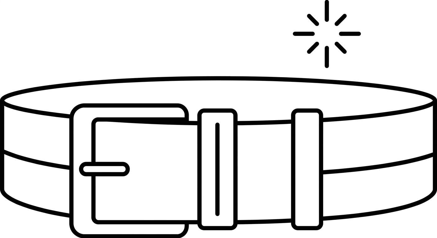 Icône ceinture taille haute